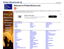 Tablet Screenshot of printer-drivers.com